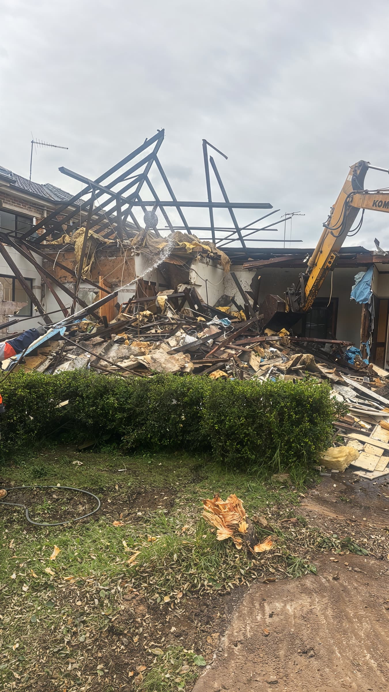 Residential Demolition - during